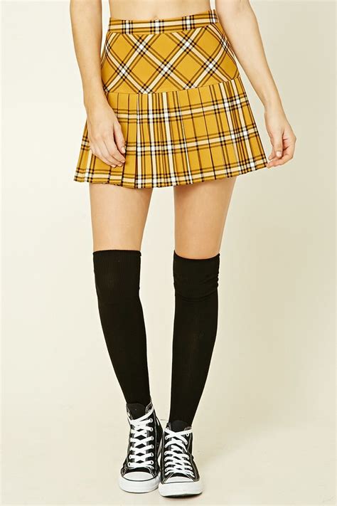 Tartan Plaid Pleated Mini Skirt