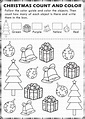 Free Printable: Christmas I Spy Count and Color Activity Page for Kids