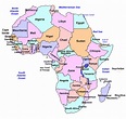 Africa South Of The Sahara Map | Map Of Africa