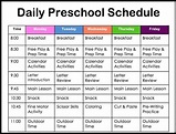 Home Preschool Schedule in 2020 | Preschool schedule, Daily schedule ...
