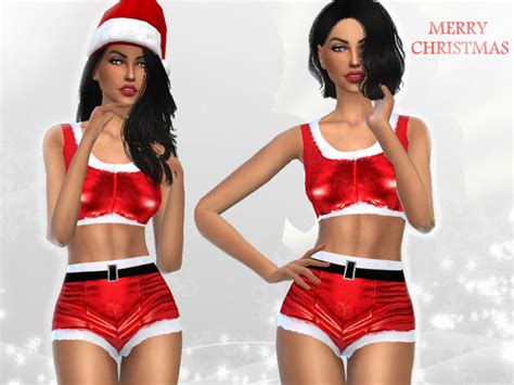 Christmas Outfit By Puresim At Tsr Sims 4 Updates