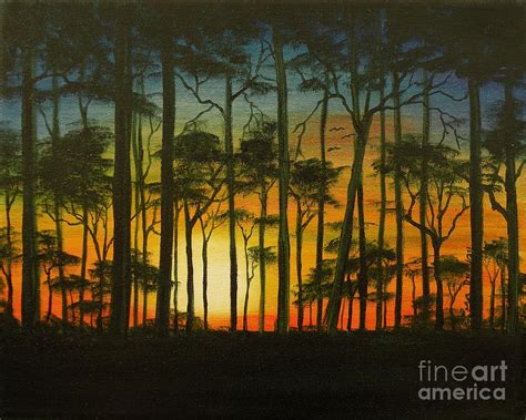 Sunset Over St Josephs Peninsula Painting By Lora Duguay Fine Art