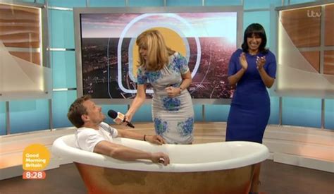 Priceless Moment Kate Garraway Gets Dunked In Ice Bath By Ben Shephard