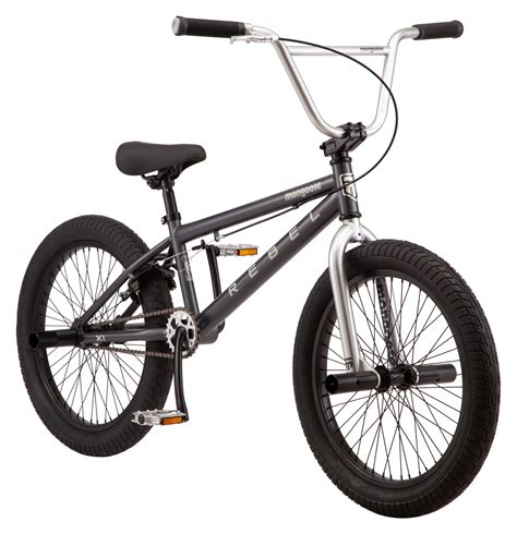 Mongoose Rebel X1 Bmx Bike Single Speed 20 In Wheels Grey