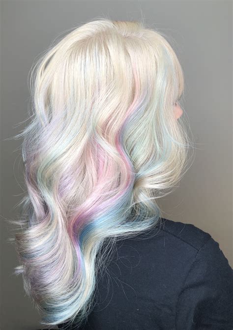 Pastel Opal Hair Holographic Hair Pastel Rainbow Hair Opal Hair