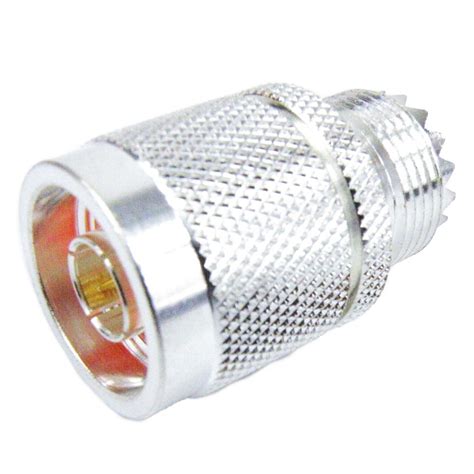 N Male Plug To Uhf Female Jack Adapter Silver Plated Brass Body