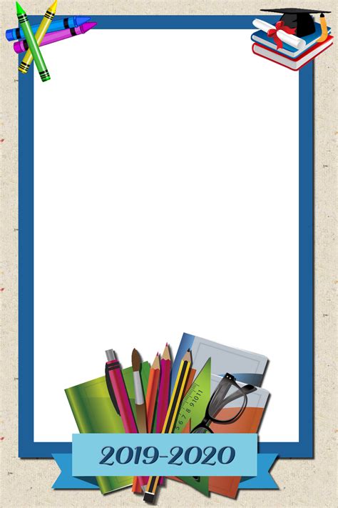 School Frame Png Marcos Para Texto Bordes Y Marcos In 2021 Page Borders