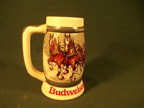 clydesdale s 50th anniversary 1983 budweiser beer stein mug anheuser busch brazil