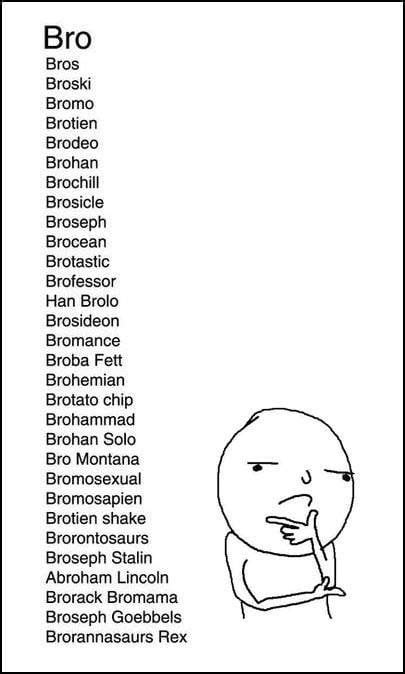 The Many Other Ways To Say Bro Hilarious Funny Other Ways To Say
