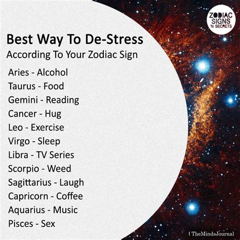 Best Way To De Stress According To Your Zodiac Sign Aries Hot Sex Picture