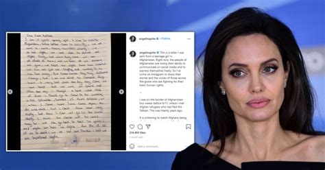 Angelina Jolie Joins Instagram With Powerful Afghanistan Statement