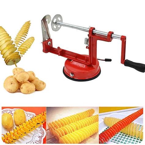 Spiral Potato Slicer Stainless Steel Potato French Fry Cutter
