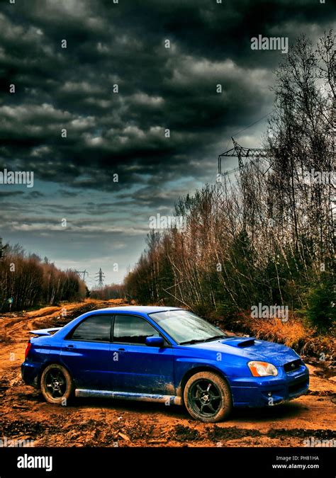 Subaru Wrx Car Photography Dramatic Rally Stock Photo Alamy
