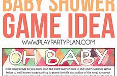 shower baby printable game songs games answers printables party unique oh name answer play girl playpartyplan coed fun guess sheet
