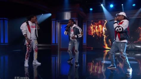 Migos Deliver First Tv Performance Of Smash “bad And Boujee” On “jimmy Kimmel Live” Watch