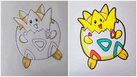 How To Draw Togepi Pokemon Simple Togepi Drawing Youtube