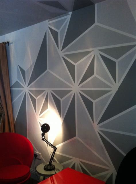 Want traditional bedroom decorating ideas? Geometric Wall Painting Ideas - We Need Fun