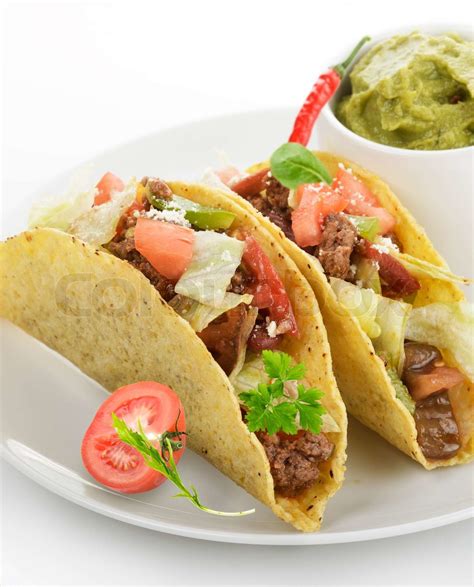Beef Tacos Stock Image Colourbox