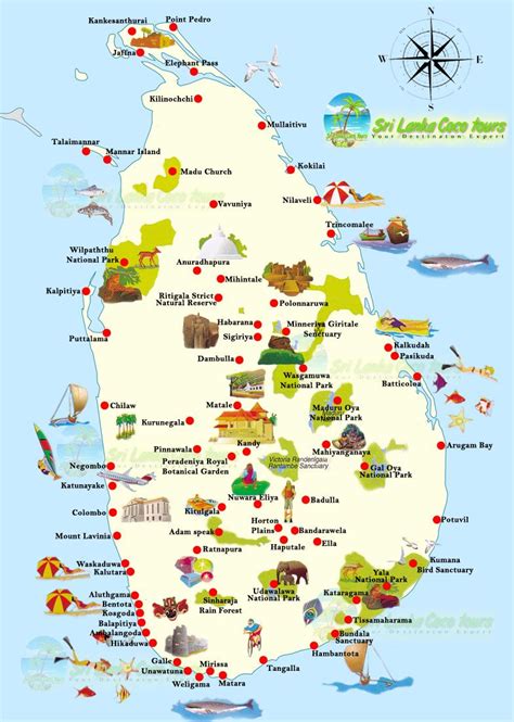 Srilankatouristmap Sri Lanka Itinerary Sri Lanka Sri Lanka Holidays