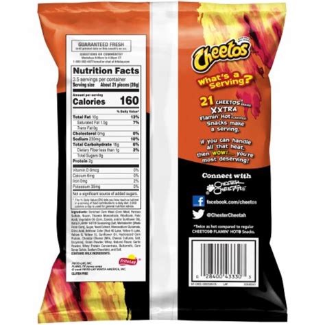 Cheetos Xxtra Flamin Hot Crunchy Cheese Flavored Snacks 35 Oz King Soopers