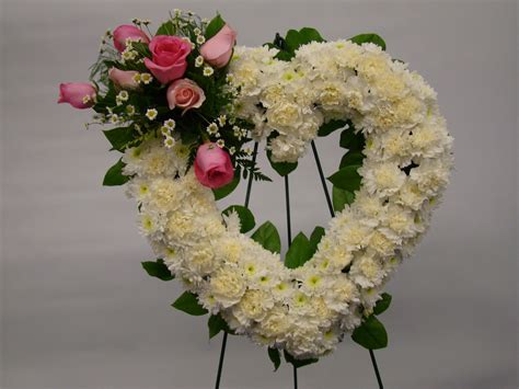 Oasis Xl Open Heart Funeral Floral Arrangements Flower Arrangements
