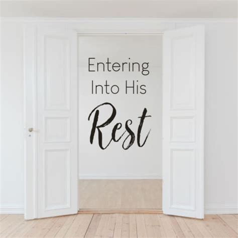 Entering Into His Rest Mp3 Snowdrop Ministries