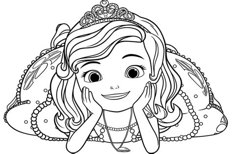 Sofia The First Coloring Pages