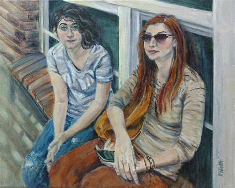 Two Sisters Painting By Paula Noblitt Fine Art America