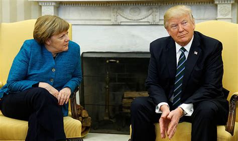 Donald Trump Blanks Offer To Give Merkel Handshake At White House