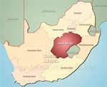 Free State map - South Africa