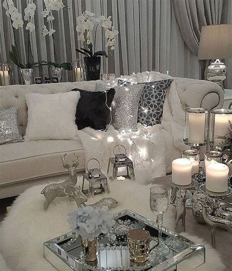 34 Best Decor Ideas Glamorous Living Room Silver White And Pink