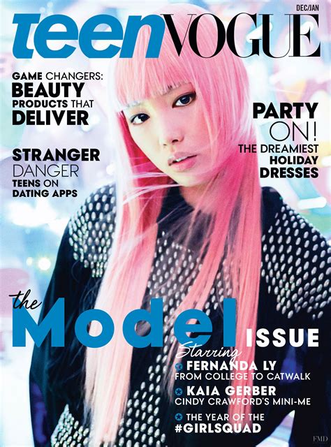 Cover Of Teen Vogue Usa With Fernanda Hin Lin Ly December 2015 Id
