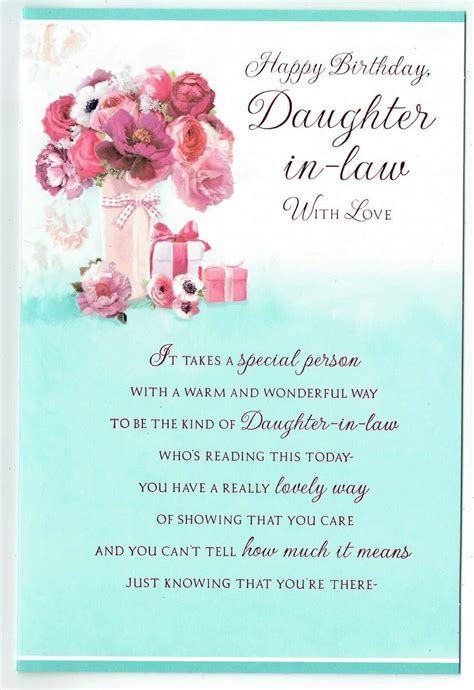 We did not find results for: Daughter In Law Birthday Card Floral Design With Sentiment ...