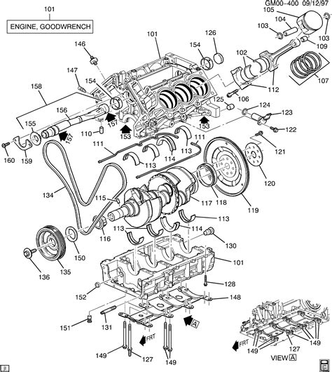 Oldsmobile Intrigue W Engine Asm 35l V6 Part 1 Cylinder Block