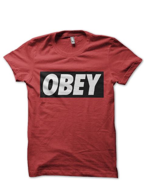 Obey Red Tshirt Swag Shirts