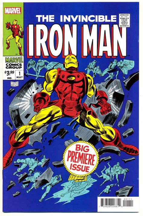 Iron Man 1 Nm Facsimile Edition Marvel Comics 2023 Ebay