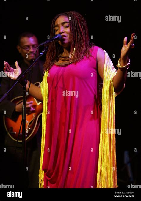 haitian singer emeline michel performs during a unique benefit concert for haiti during the