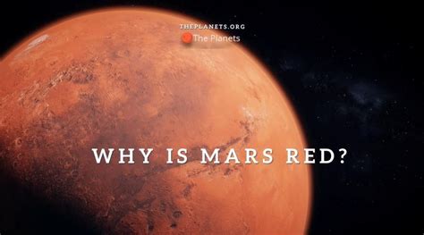 Why Is Mars Red The Planets