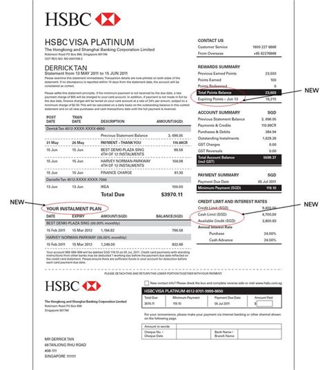 The monthly statement is an important document that you must check carefully. Hsbc Credit Cards in 2020 | Bill template, Business template, Office depot business cards