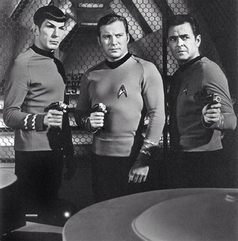 Star Trek Spock Captain Kirk And Scotty Classic Tv