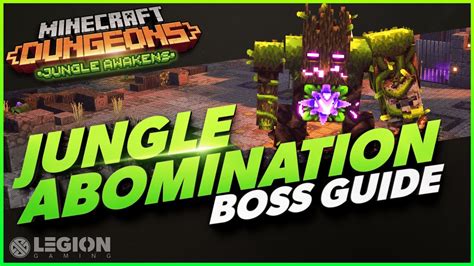 Do not ask/beg for upvotes in your post. Jungle Abomination BOSS GUIDE | Minecraft Dungeons Jungle ...