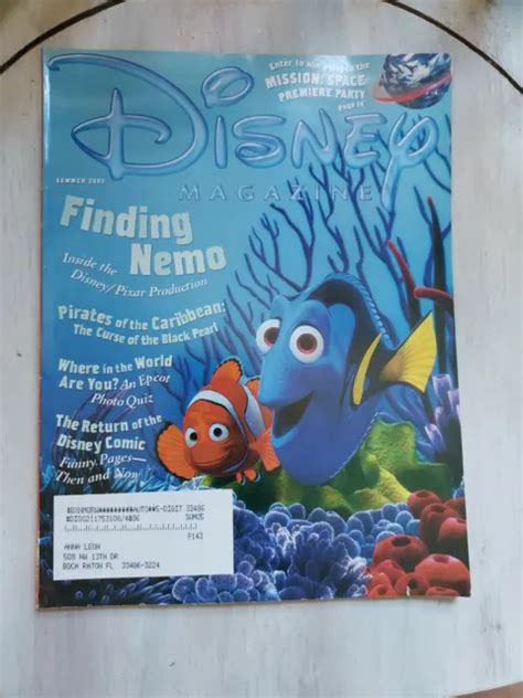 Disney Magazine Finding Nemo Summer 2003 800 Picclick