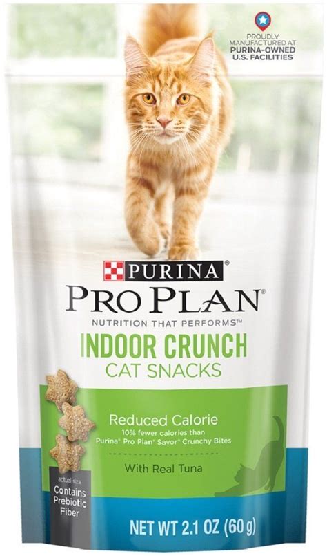 4.7 out of 5 stars. Purina Pro Plan Focus Indoor Crunch Tuna Cat 10 - 2.1 OZ ...