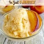 Healthy Peach Frozen Yogurt In Just 5 Minutes