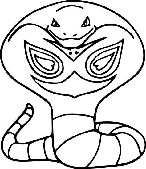 Coloriage Arbok Pokemon à Imprimer