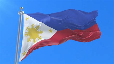 Flag Of The Philippines Waving Motion Graphics Videohive