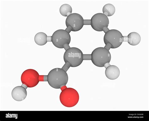 Molécula De ácido Benzoico Fotografía De Stock Alamy
