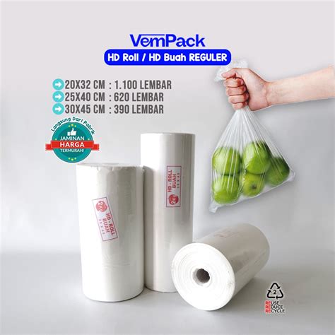 Jual Plastik Hd Roll Plastik Buah Sayuran Plastik Fotocopy 2 Kg