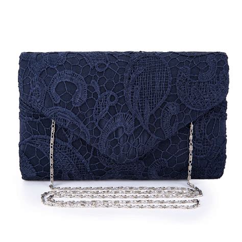 Chichitop Womens Elegant Floral Lace Envelope Clutch Evening Prom
