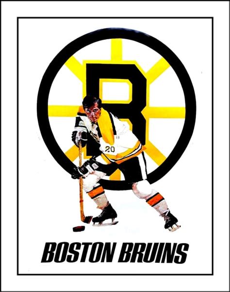 Vintage 1970s Boston Bruins Poster Unique Hockey Fan T